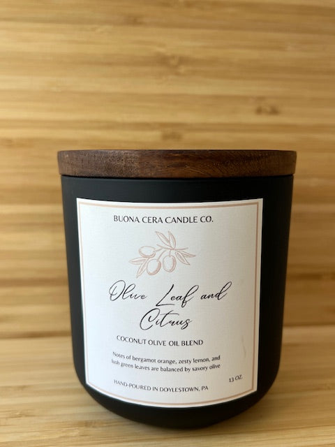 Olive Leaf and Citrus Candle